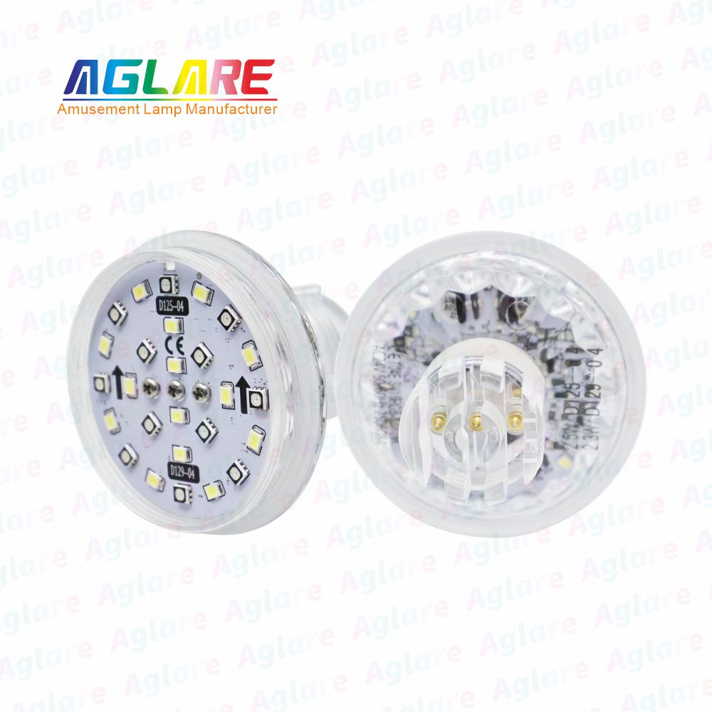D125 + D129 自动法式 60 mm  RGB+W LED 像素 装璜灯，带 3 芯接口，合用于娱乐照明