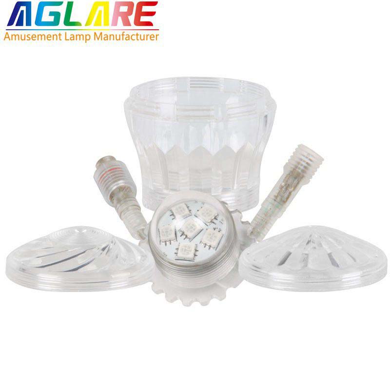 LED点光源灯12伏防水IP65 6灯LED像素游乐灯带表壳